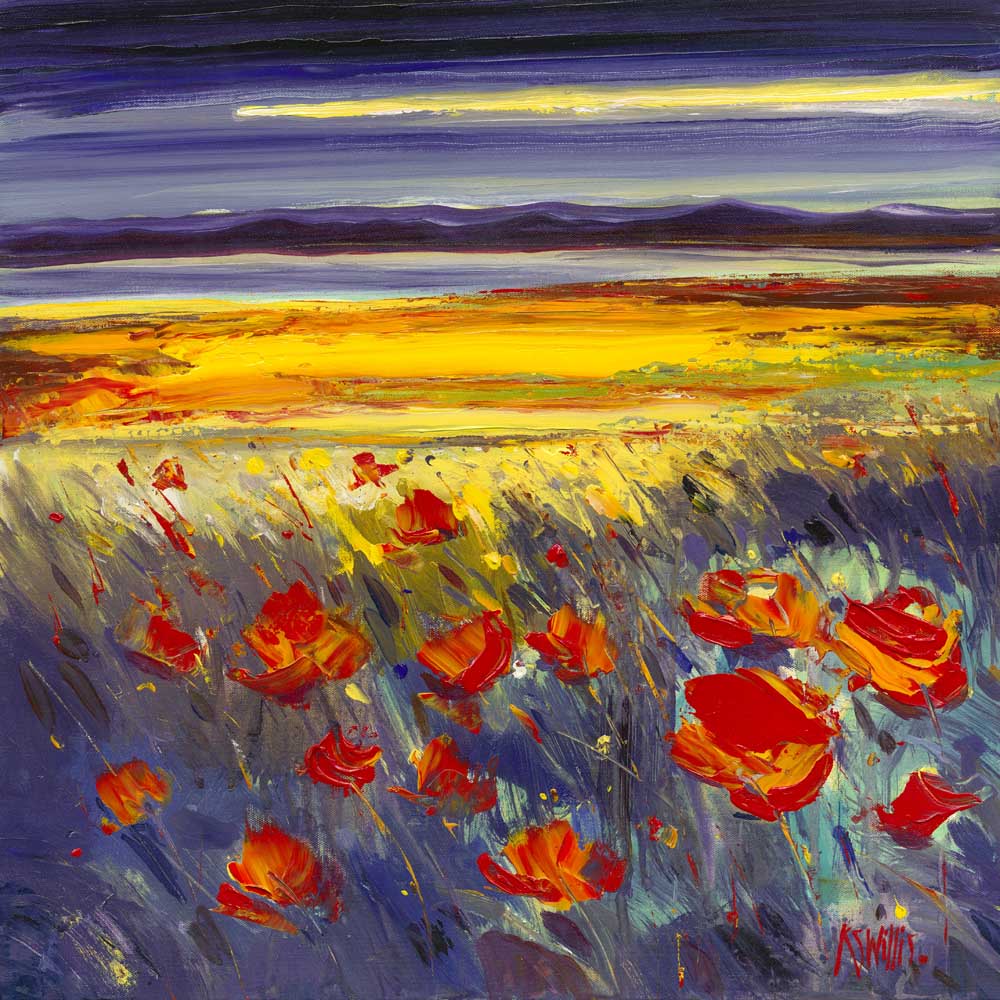 Lindisfarne Poppies Ltd edition print