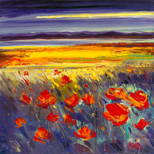 Lindisfarne Poppies Ltd edition print
